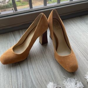 Vince Camuto Mustard Heels - 7.5 - Great Condition